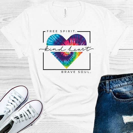Free Spirit Kind Heart Brave Soul Graphic Tee Graphic Tee