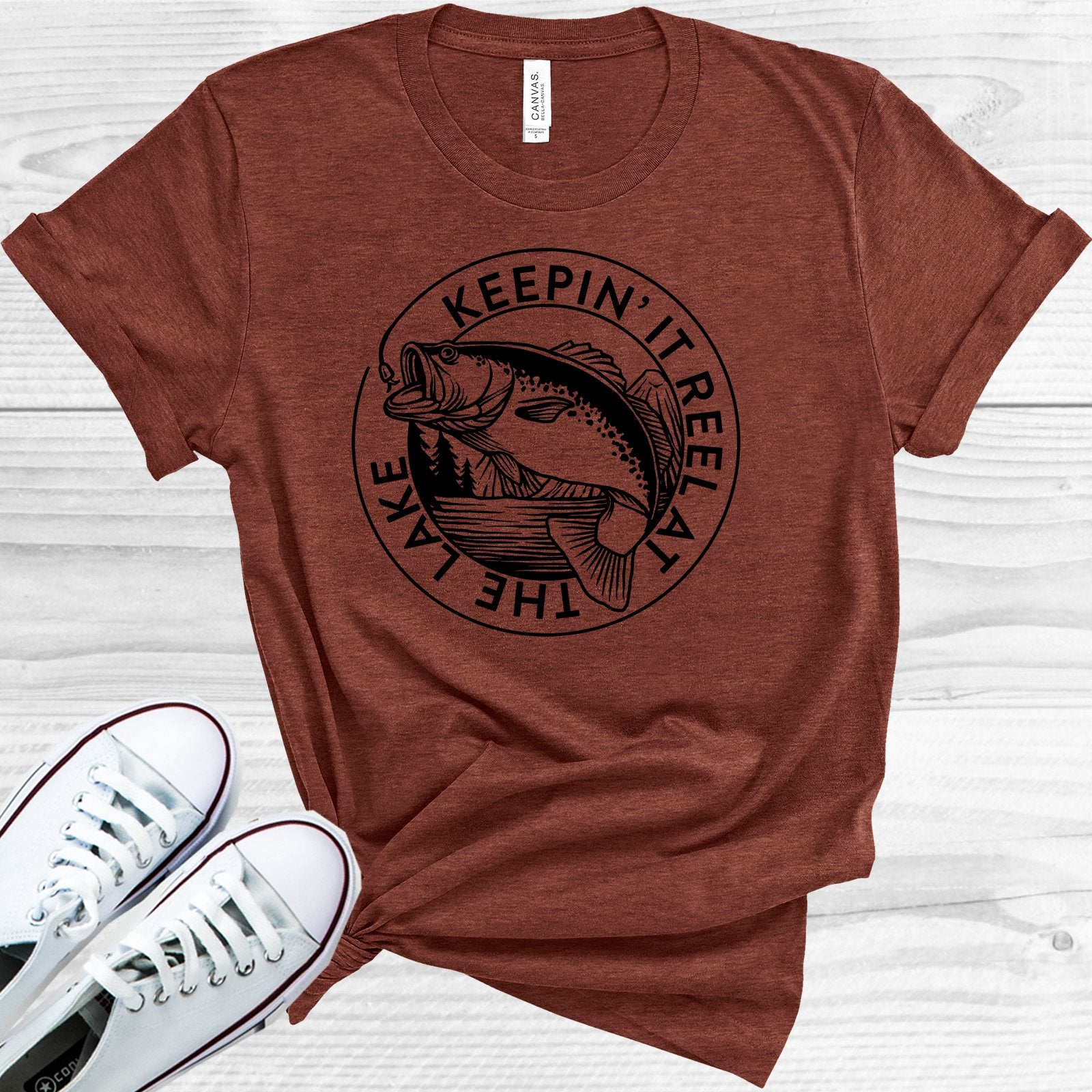 Keepin It Reel At The Lake Graphic Tee Graphic Tee
