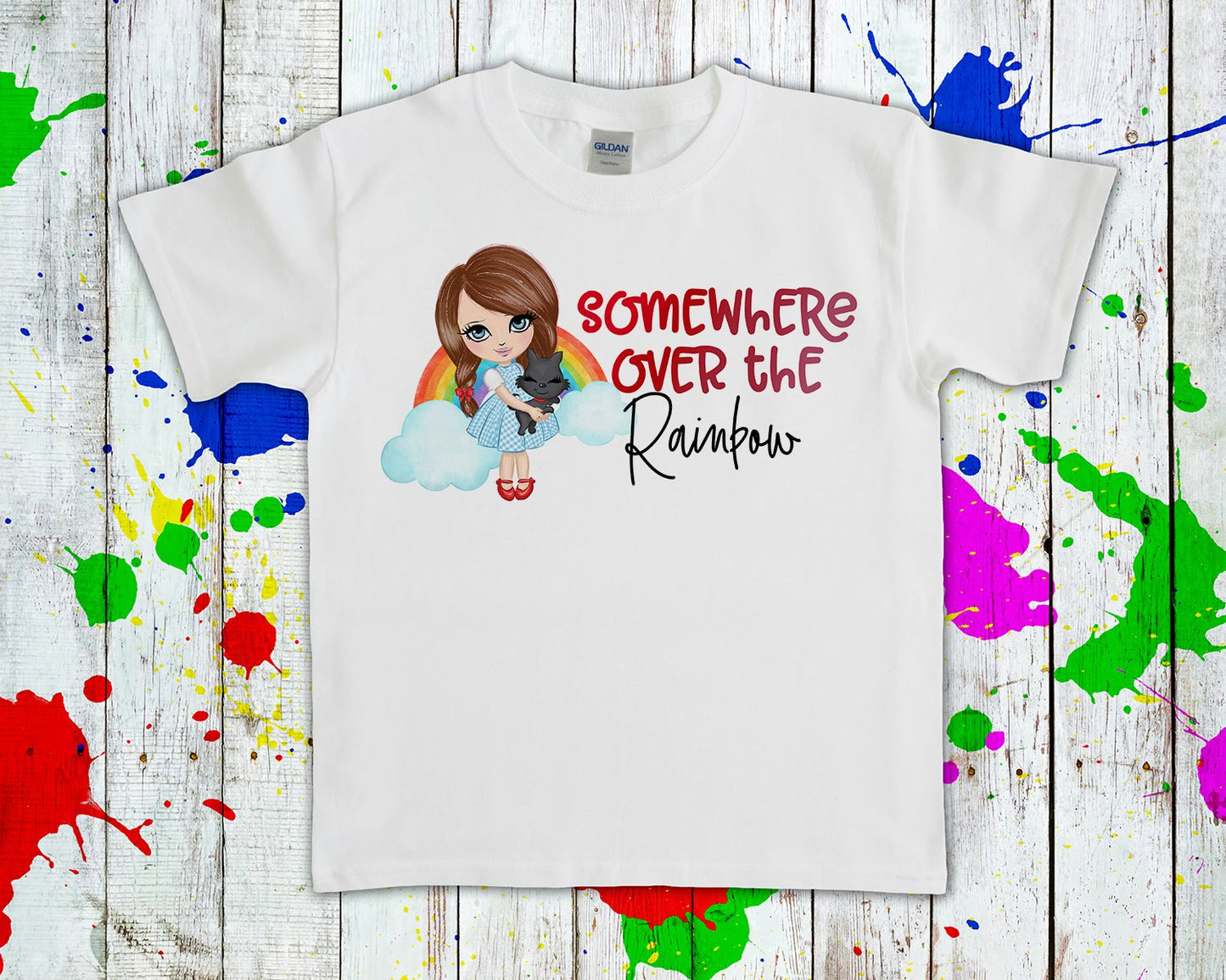 Wizard Of Oz Somewhere Over The Rainbow Graphic Tee Graphic Tee