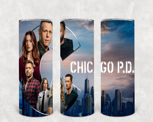Chicago P.d. 20 Oz Skinny Tumbler