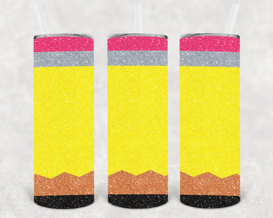 Pencil 20 Oz Skinny Tumbler