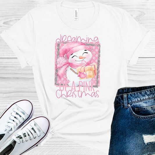 Dreaming Of A Pink Christmas Graphic Tee Graphic Tee