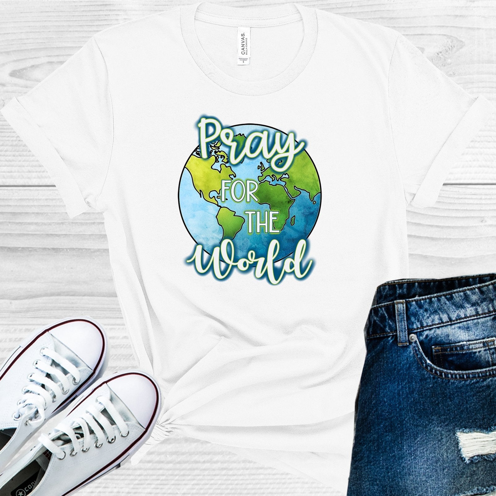 Pray For The World Graphic Tee Graphic Tee