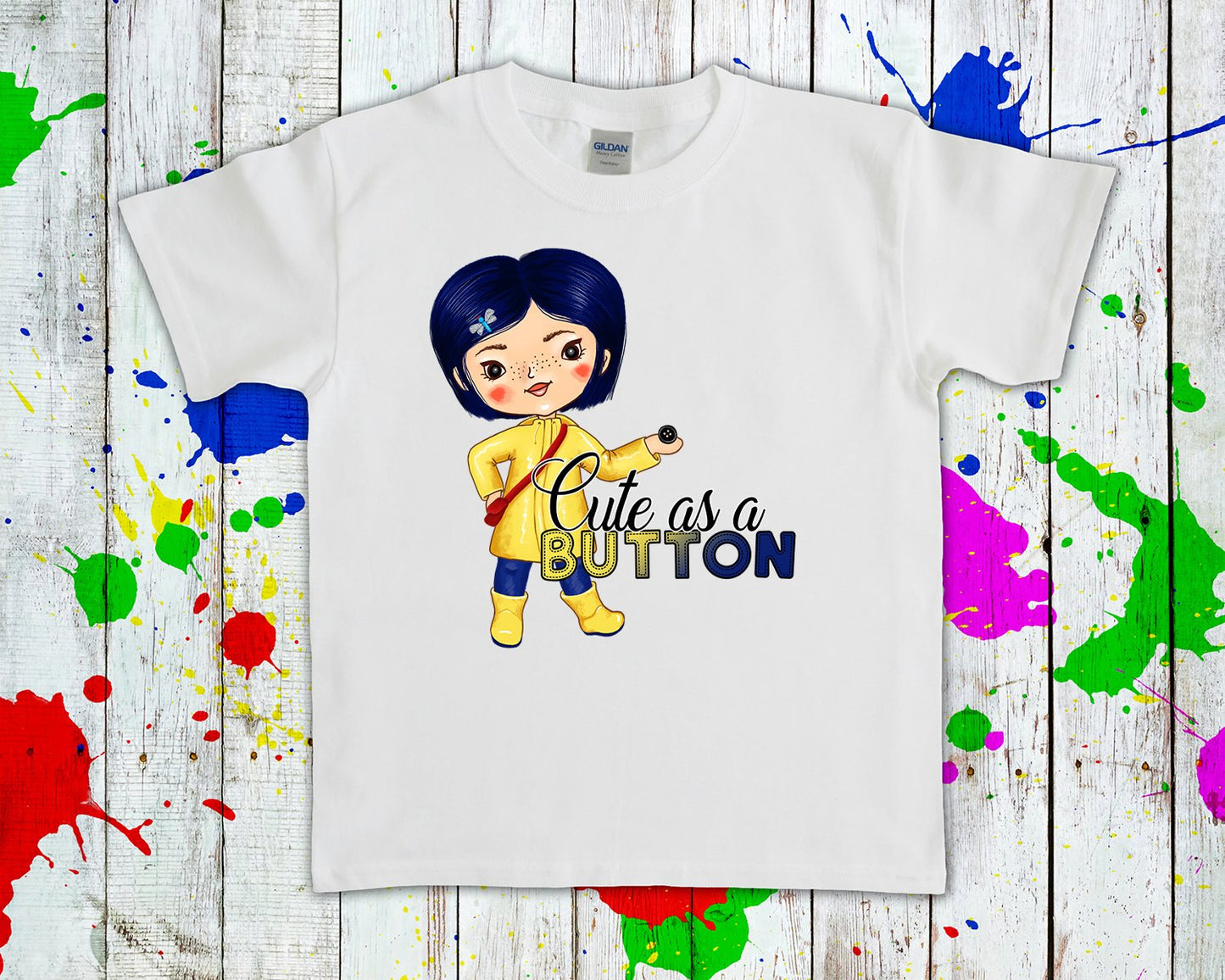 Cute As A Button Graphic Tee Graphic Tee