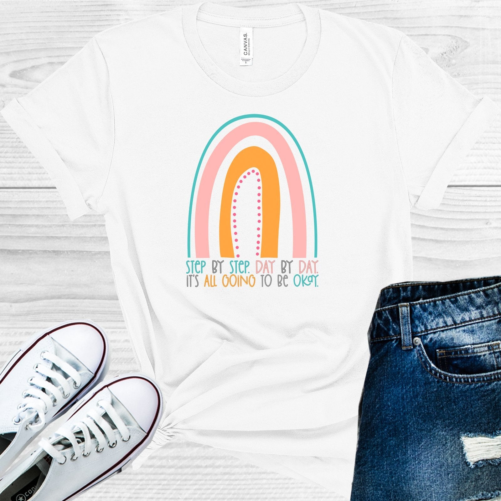 Step By Day Its All Going To Be Okay Graphic Tee Graphic Tee