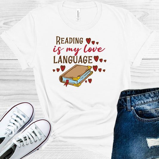 Reading Is My Love Language Graphic Tee Graphic Tee
