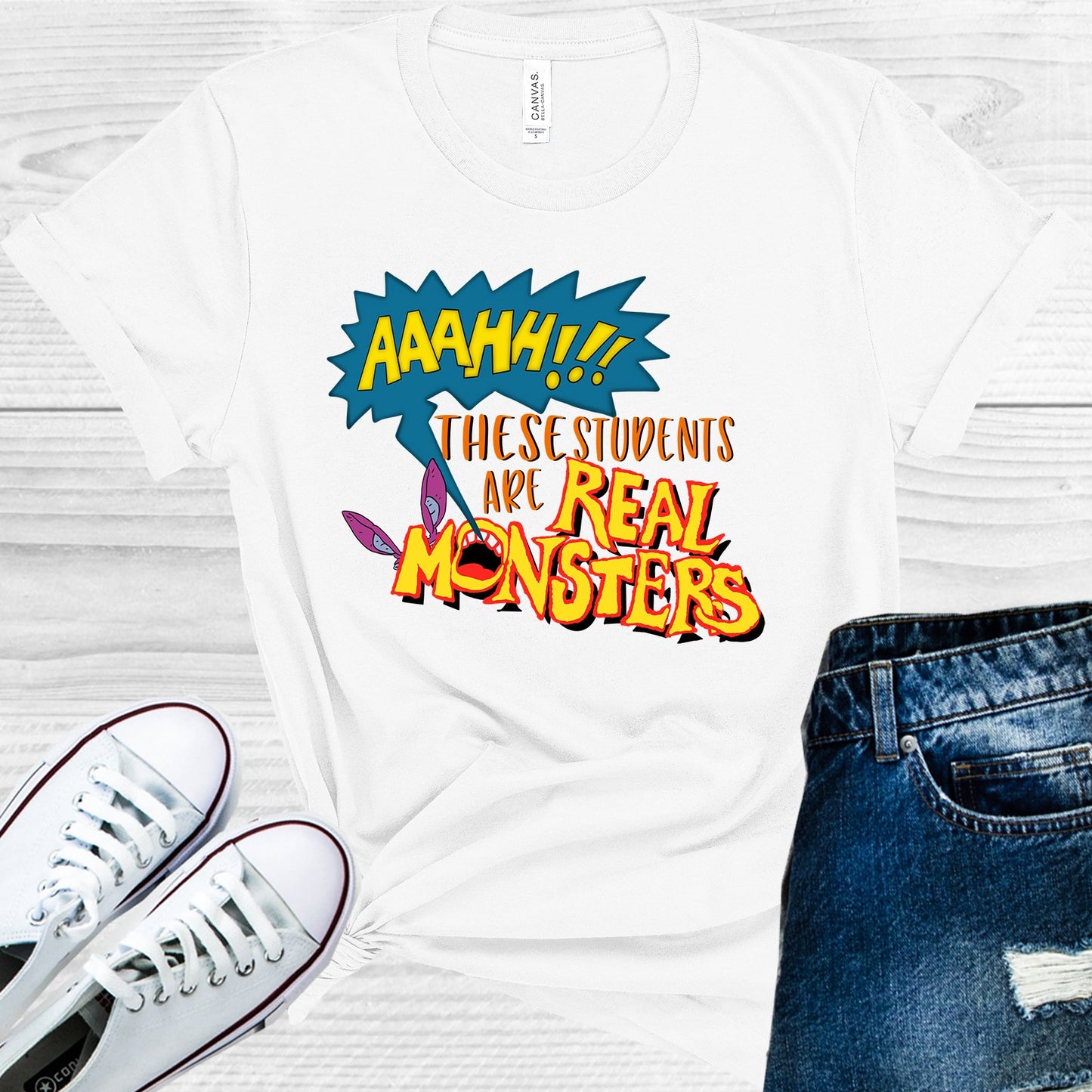 Aaahh These Students Are Real Monsters Graphic Tee Graphic Tee
