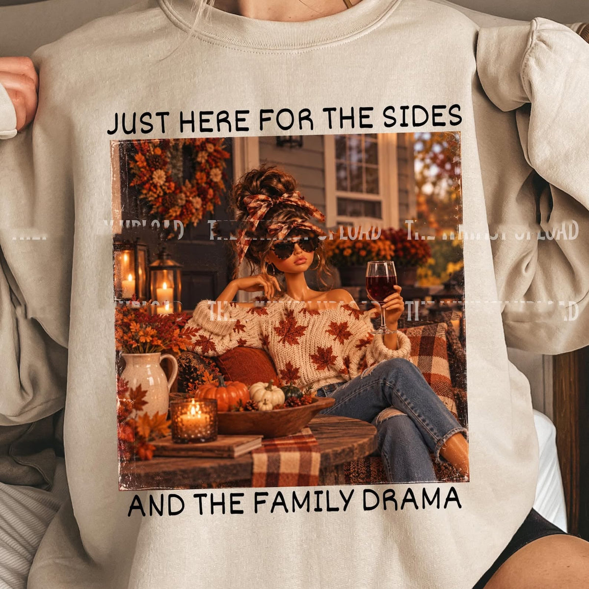 Just Here for the Sides and the Family Drama Graphic Tee