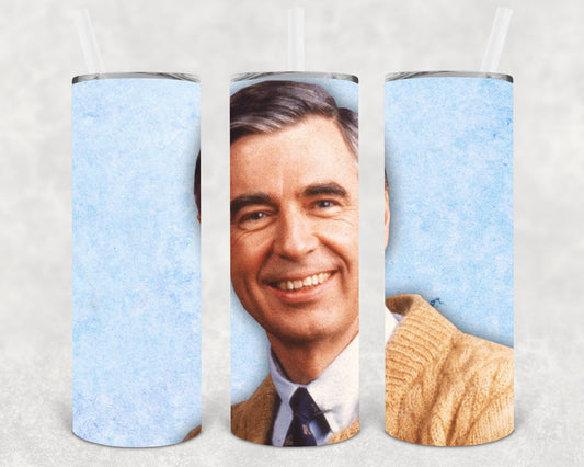 Mr. Rogers 20 Oz Skinny Tumbler