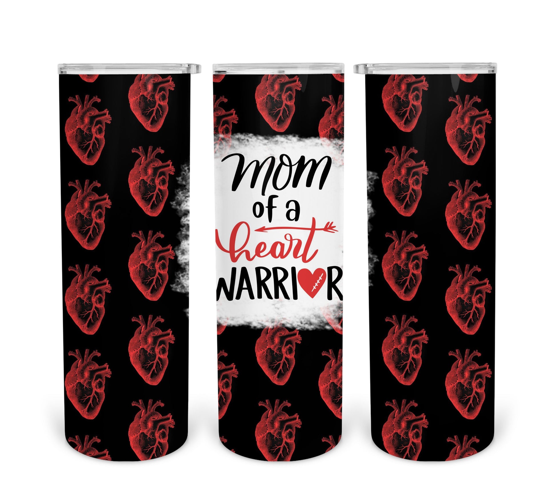 Mom Of A Heart Warrior 20 Oz Skinny Tumbler