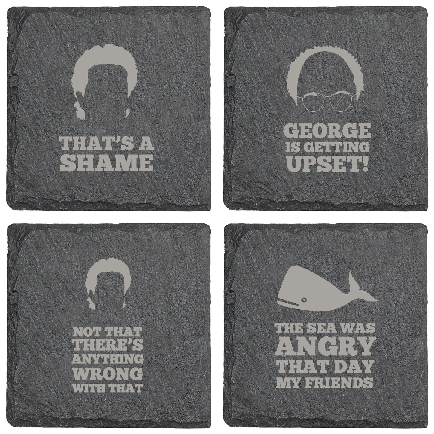 Seinfeld The Sea Was Angry That Day My Friends Slate Coaster