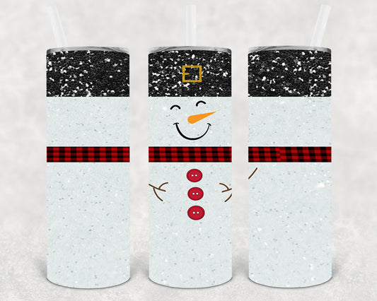 Snowman 20 Oz Skinny Tumbler