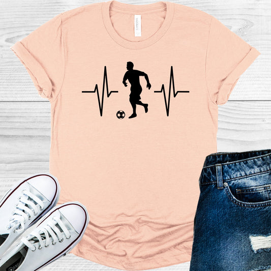 Soccer Heartbeat Graphic Tee Graphic Tee