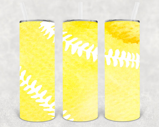 Softball 20 Oz Skinny Tumbler