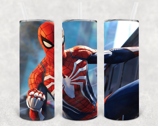 Spider Man 20 Oz Skinny Tumbler