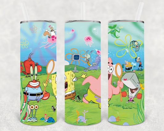 Spongebob Squarepants 20 Oz Skinny Tumbler
