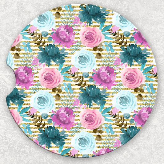 Car Coaster Set - Floral