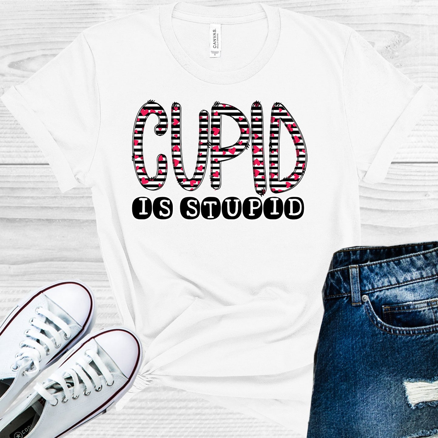 Cupid Is Stupid Graphic Tee Graphic Tee