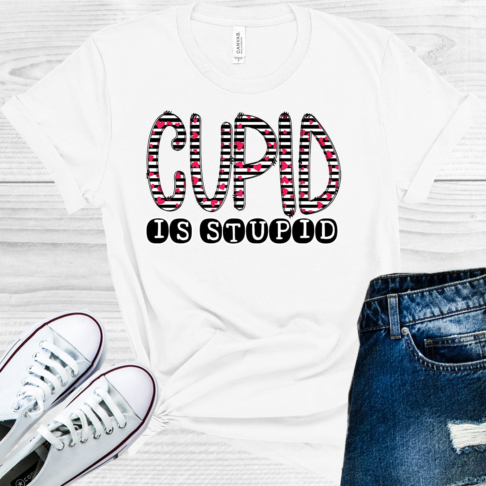 Cupid Is Stupid Graphic Tee Graphic Tee