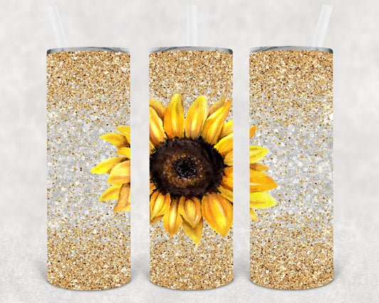 Sunflower 20 Oz Skinny Tumbler