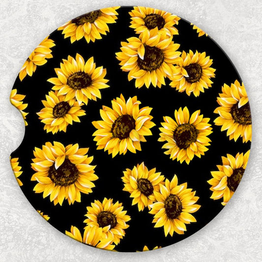 Car Coaster Set - Sunflower