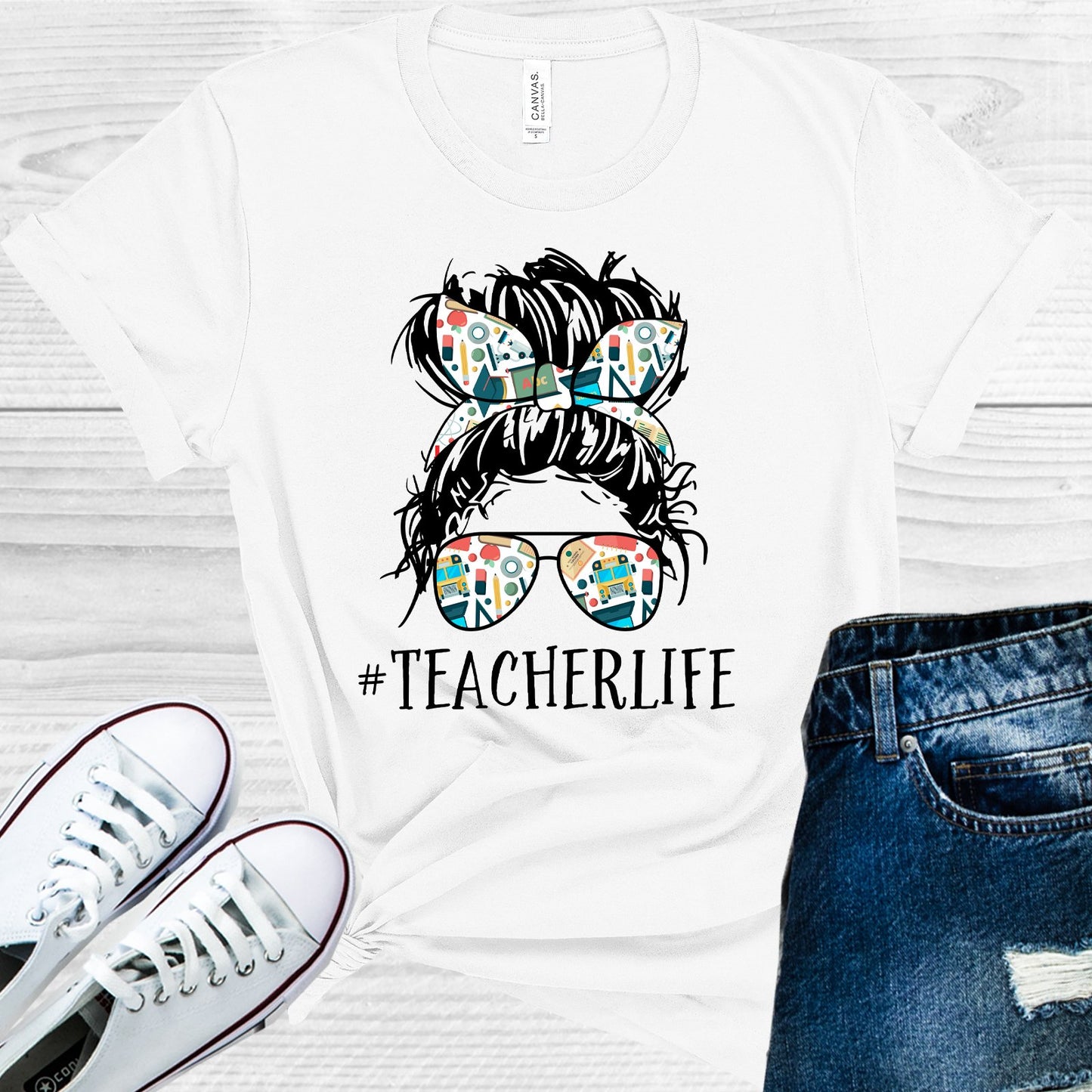 Teacher Life #teacherlife Graphic Tee Graphic Tee