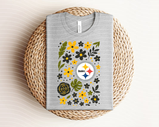 Steelers Floral Graphic Tee