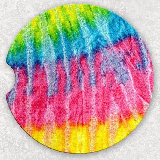 Car Coaster Set - Tie Dye