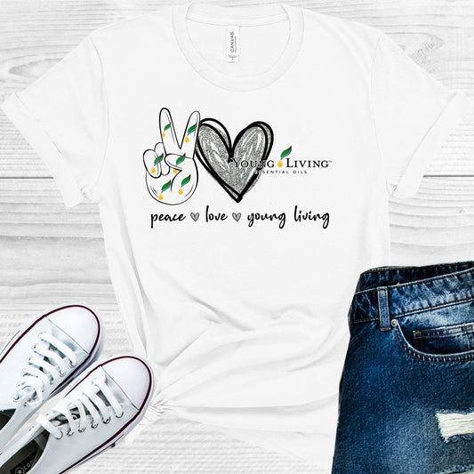 Peace Love Young Living Graphic Tee Graphic Tee