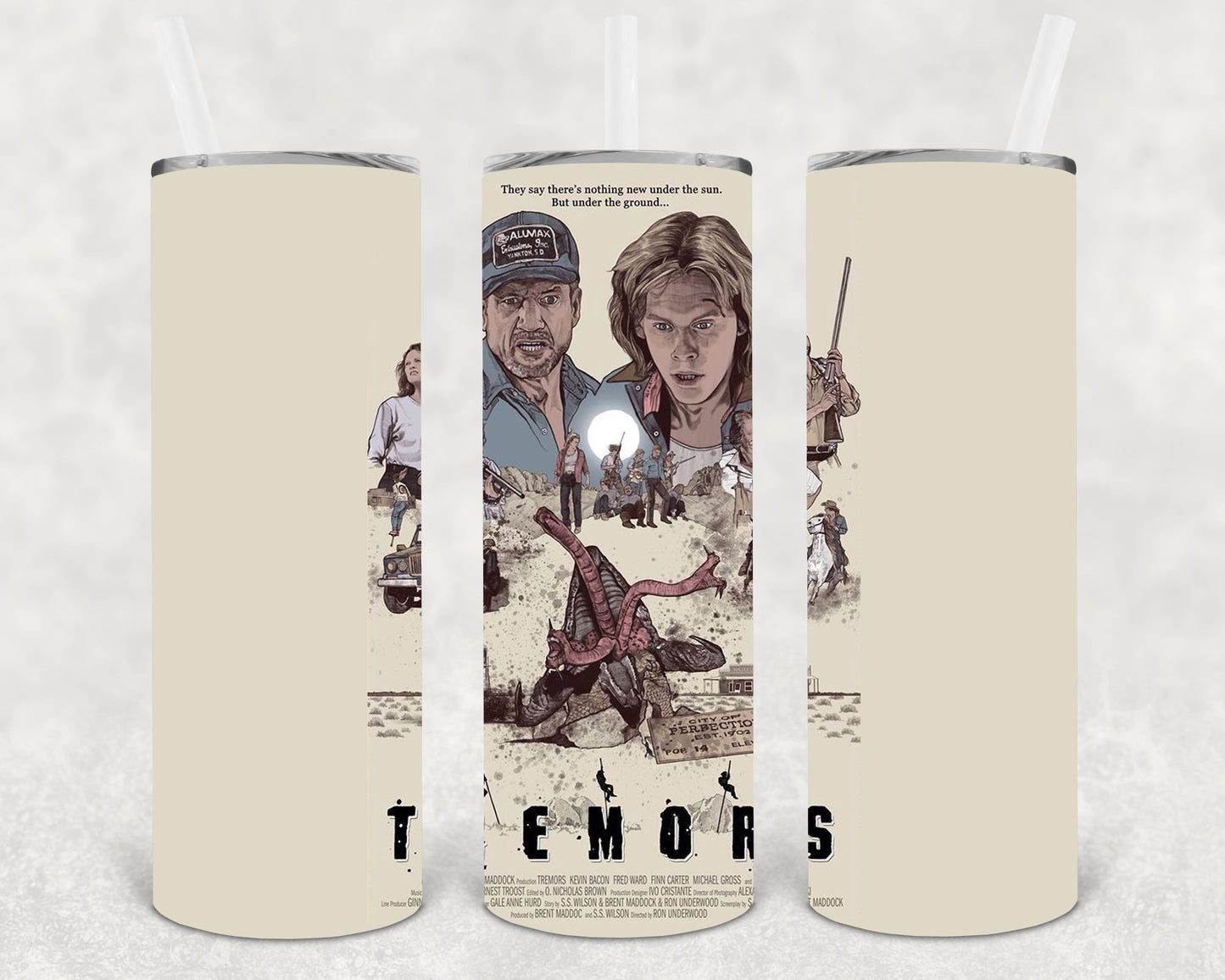 Tremors 20 Oz Skinny Tumbler