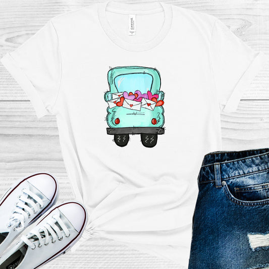 Love Letters Doodle Truck Graphic Tee Graphic Tee