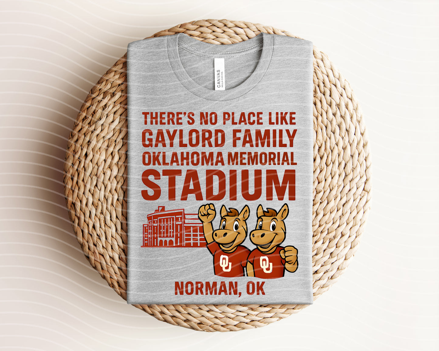 There's No Place Like Gaylord Family Oklahoma Memorial Stadium Graphic Tee