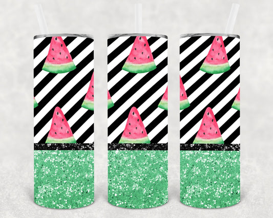 Watermelon 20 Oz Skinny Tumbler