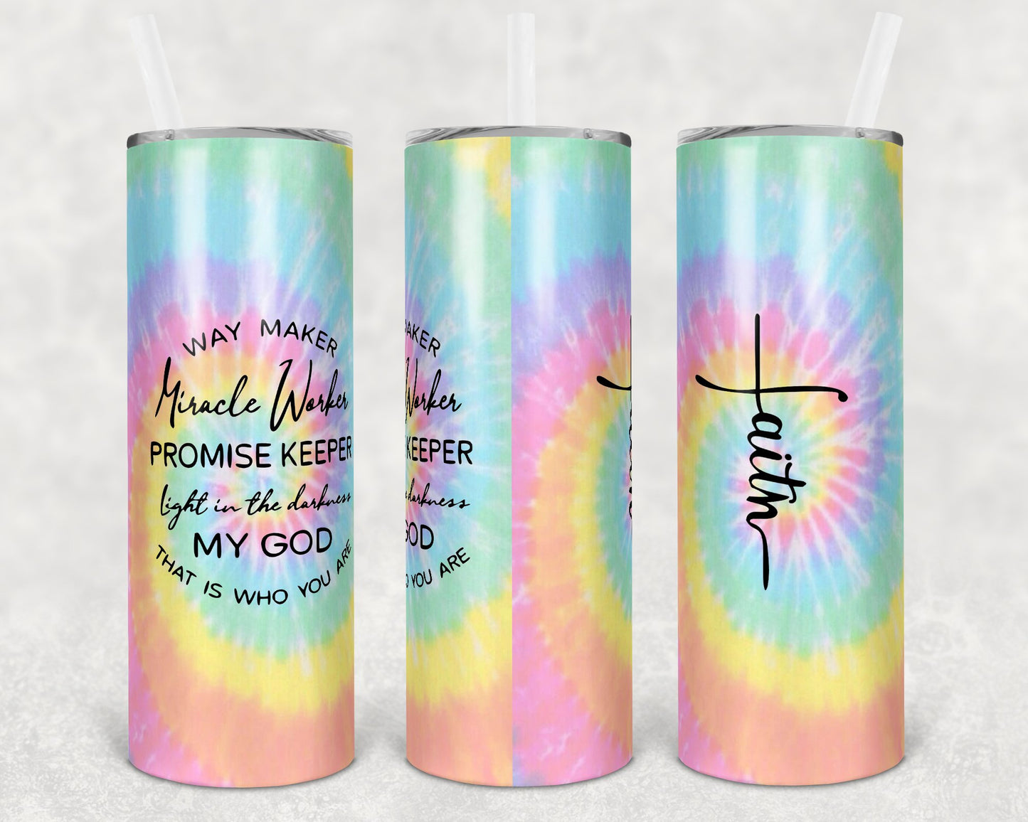 Waymaker/faith 20 Oz Skinny Tumbler