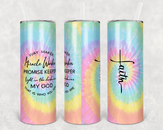 Waymaker/faith 20 Oz Skinny Tumbler