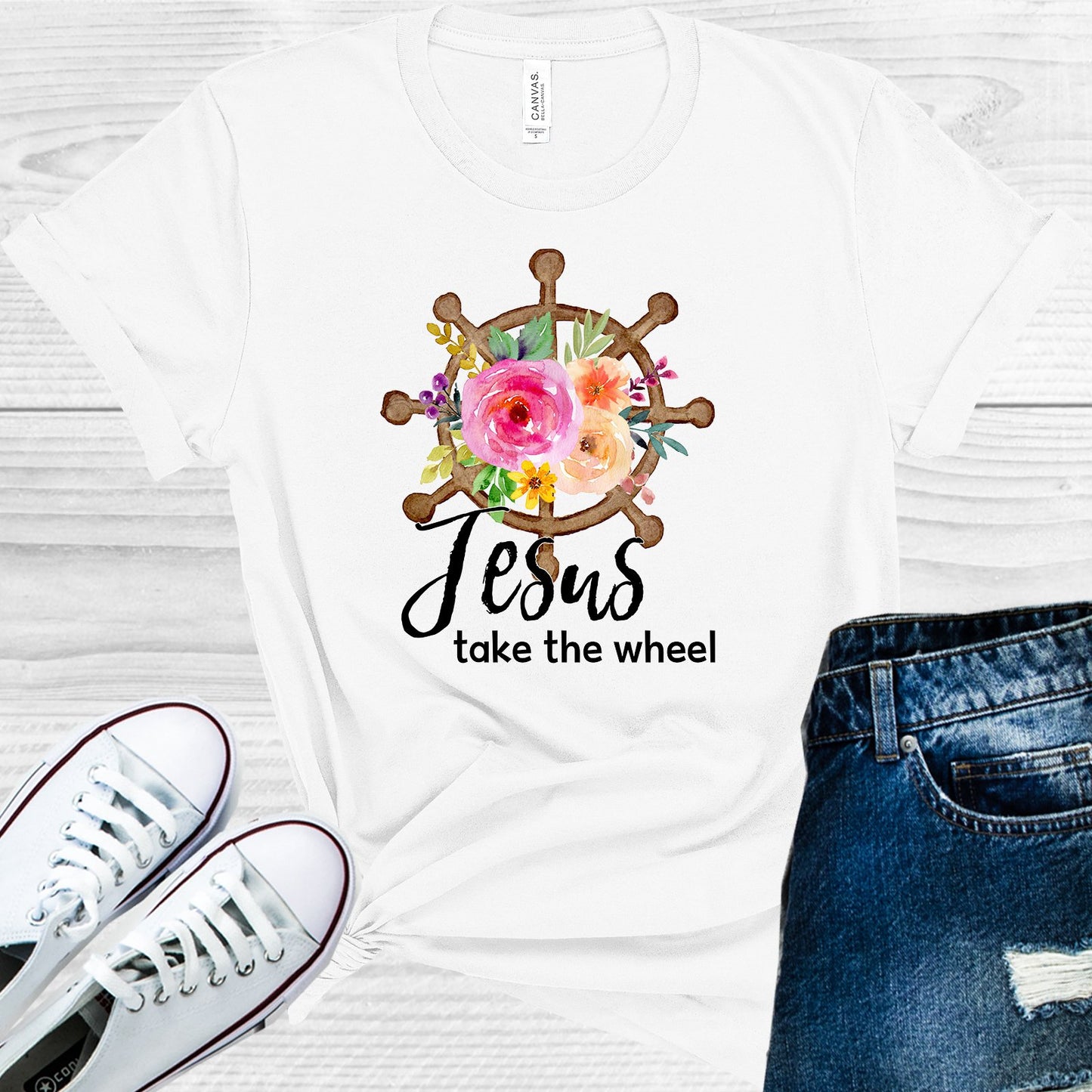 Jesus Take The Wheel Graphic Tee Graphic Tee