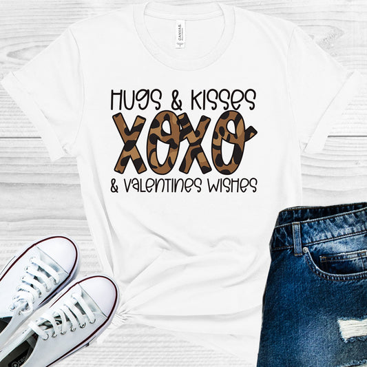 Hugs & Kisses Valentines Wishes Graphic Tee Graphic Tee