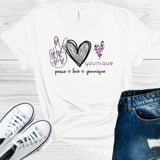 Peace Love Younique Graphic Tee Graphic Tee
