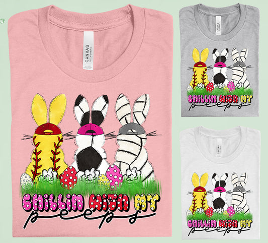 Chillin with My Peeps Graphic Tee