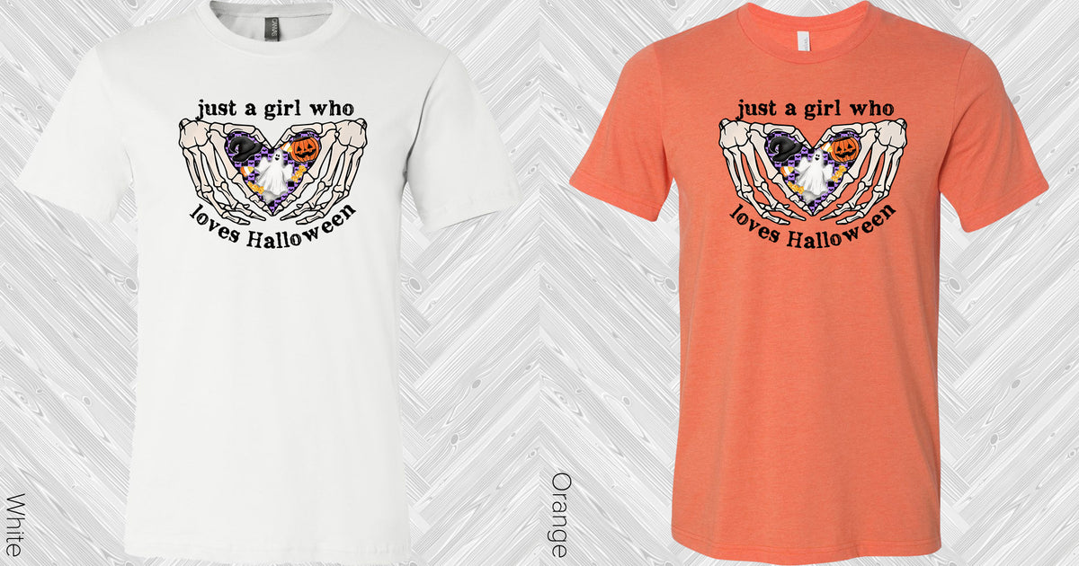 Just a Girl Who Loves Halloween Graphic Tee