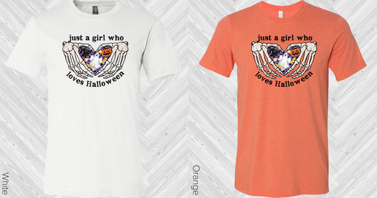 Just a Girl Who Loves Halloween Graphic Tee