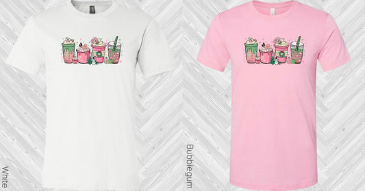 Pink Christmas Coffee Graphic Tee